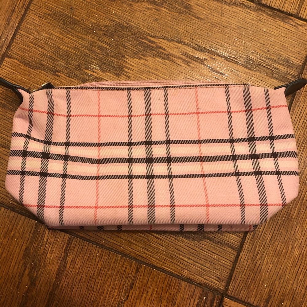 Plaid make up pouch
